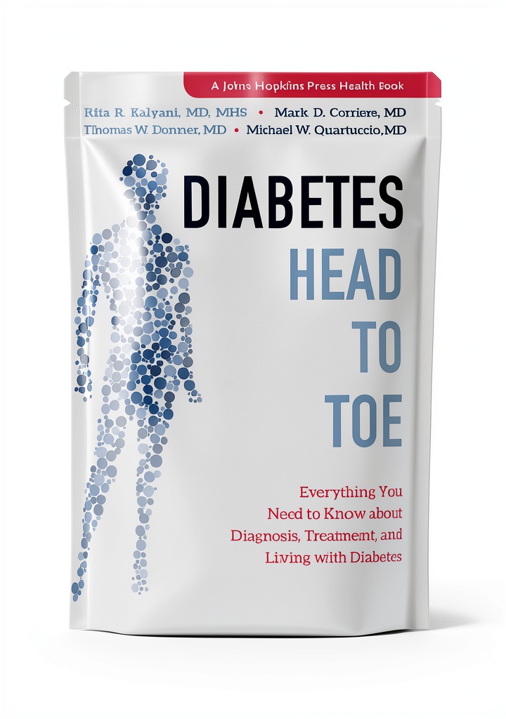 Installing Johns Hopkins Press Type 2 Diabetes Kindle eBook 342 Pages on a wooden desk