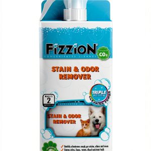 Fizzion Pet Stain and Odor Remover 23 ounce Empty Spray Bottle with 2 Refills-0